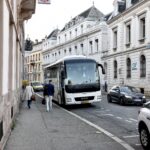 Onze reisbus in Mulhouse