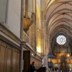 Pim Schipper aan het koororgel van de St. Thomas in Straatsburg